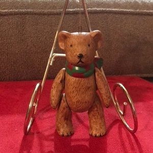 Vintage Anthropomorphic Bear with Scarf Ornament!